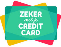 Zeker met je credit card