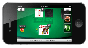 Blackjack spelen op je mobiel voor geld