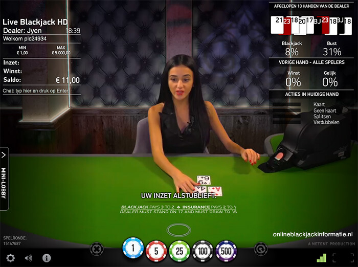 Live Blackjack