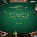 Betere winkansen met Single Deck Blackjack